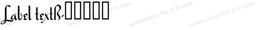 Label textB字体转换